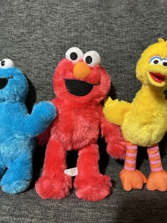 Sesame Street Plush Elmo-Big Bird-Cookie Monster Muppet Doll LOT-4 - Picture 4 of 7